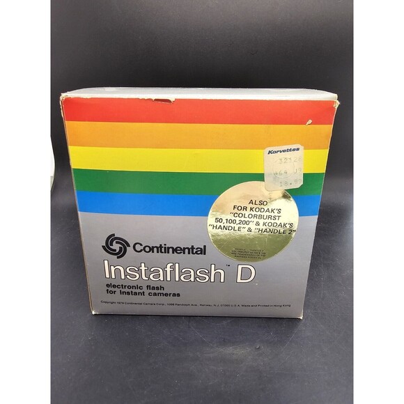 Continental Instaflash Model D Kodak Colorburst  50,100,200 Tested In Box - Picture 2 of 13